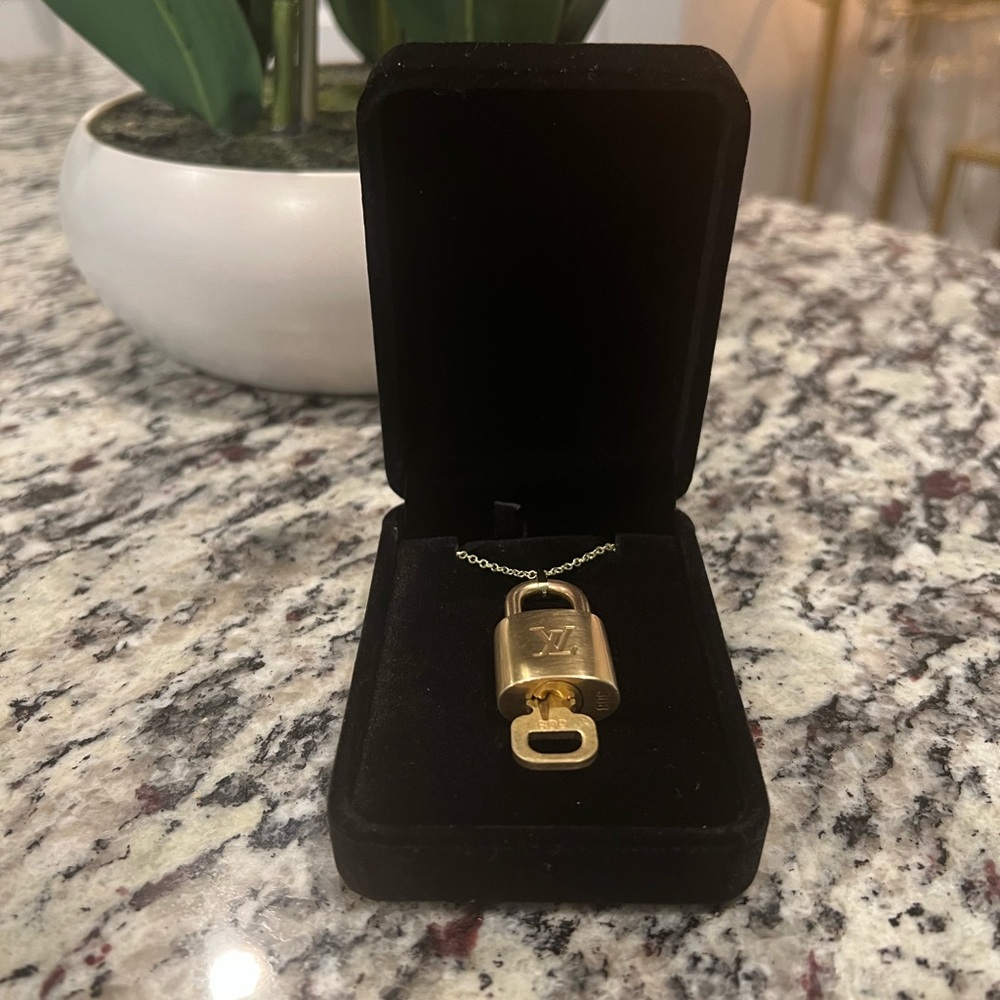 308 Louis Vuitton Lock and Key on Necklace (26”)
